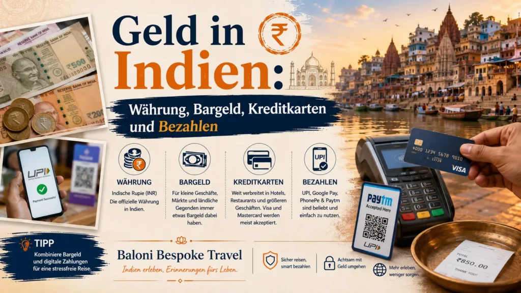 Geld in Indien Währung, Bargeld, Kreditkarten und Bezahlen