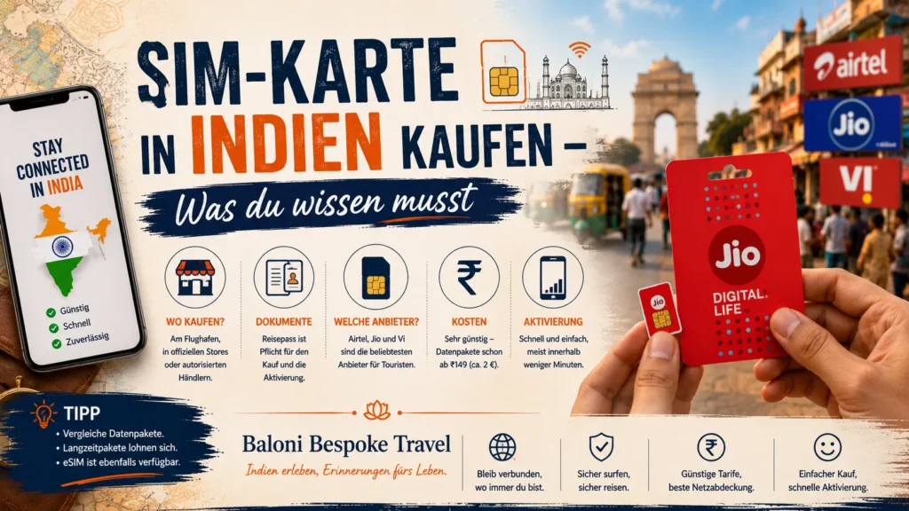 SIM Karte in Indien kaufen – Was du wissen musst