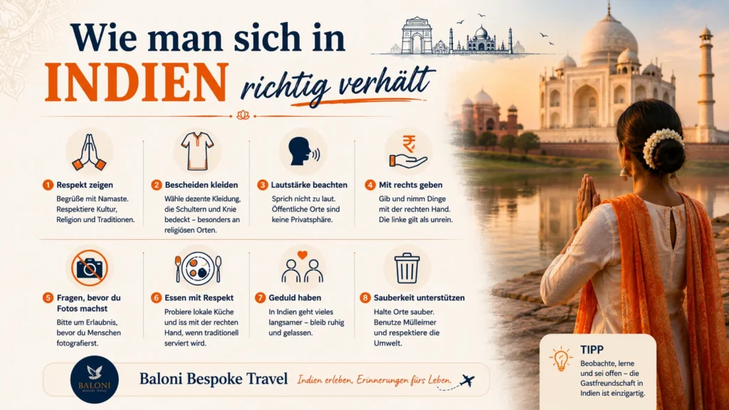 Wie man sich in Indien richtig verhält